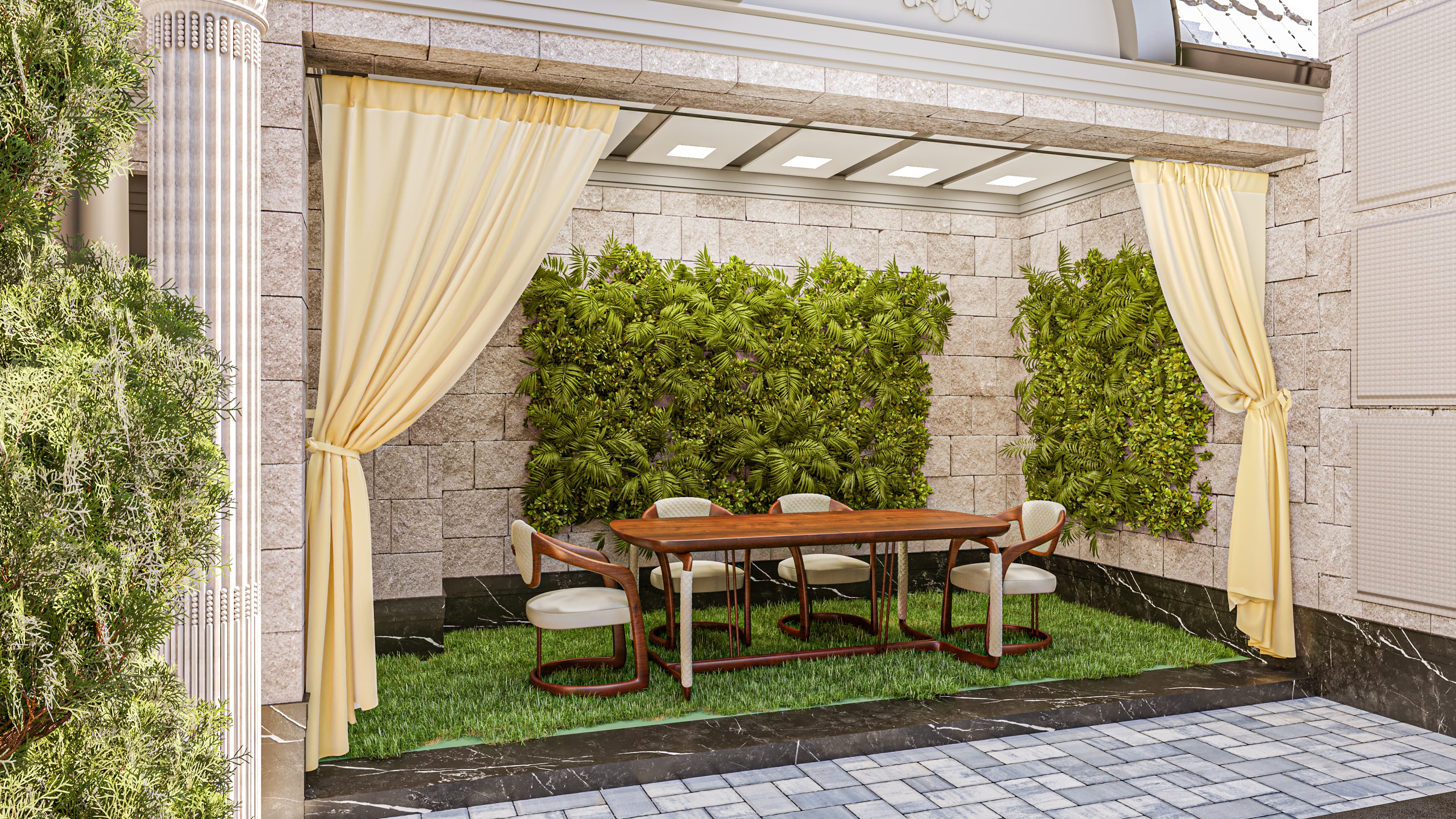 Klassik fasad — balkon va detallar — Kattaroq ochish 5