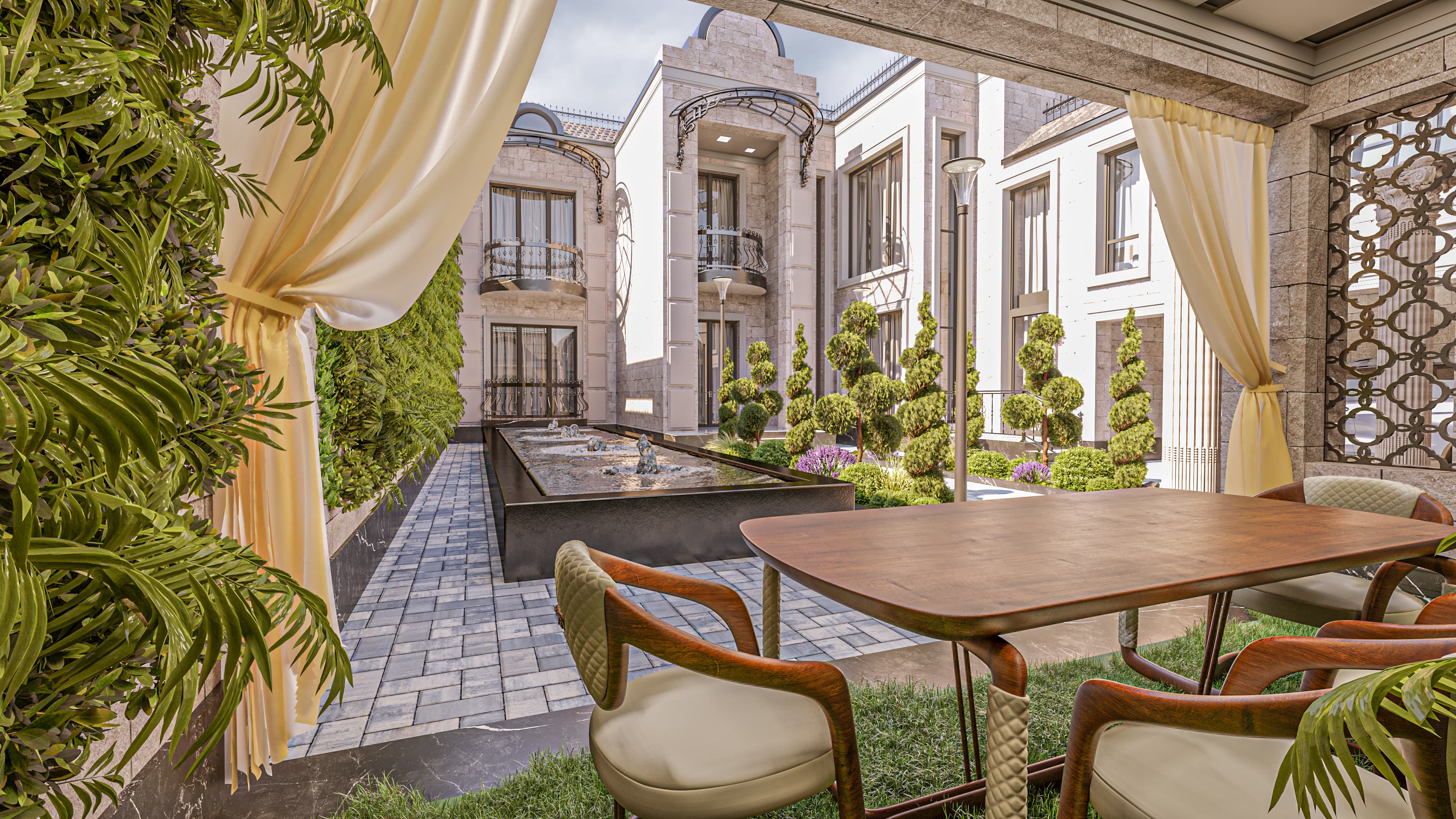 Klassik fasad — balkon va detallar — Kattaroq ochish 7