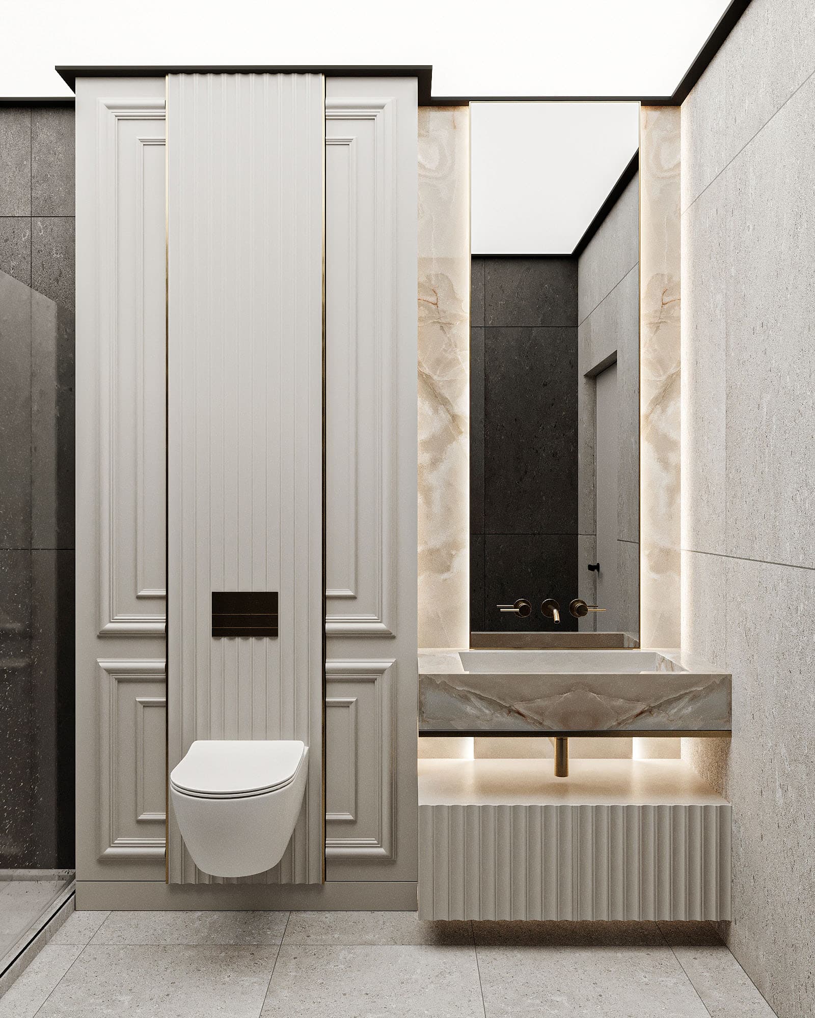 Sanuzel va hammom — birinchi loyiha